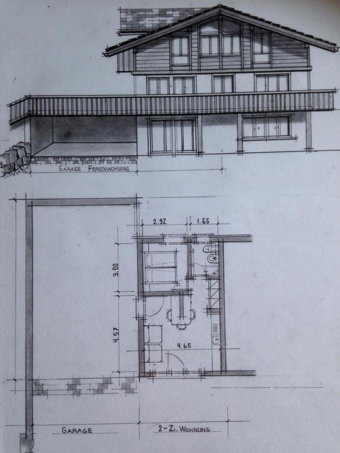 2-Zimmer Ferienwohnung,Parterre,Sitzplatz,Garage Adelboden Exterior foto